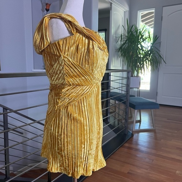 NBD Danica Mini Dress in Saffron Yellow - Picture 7 of 14
